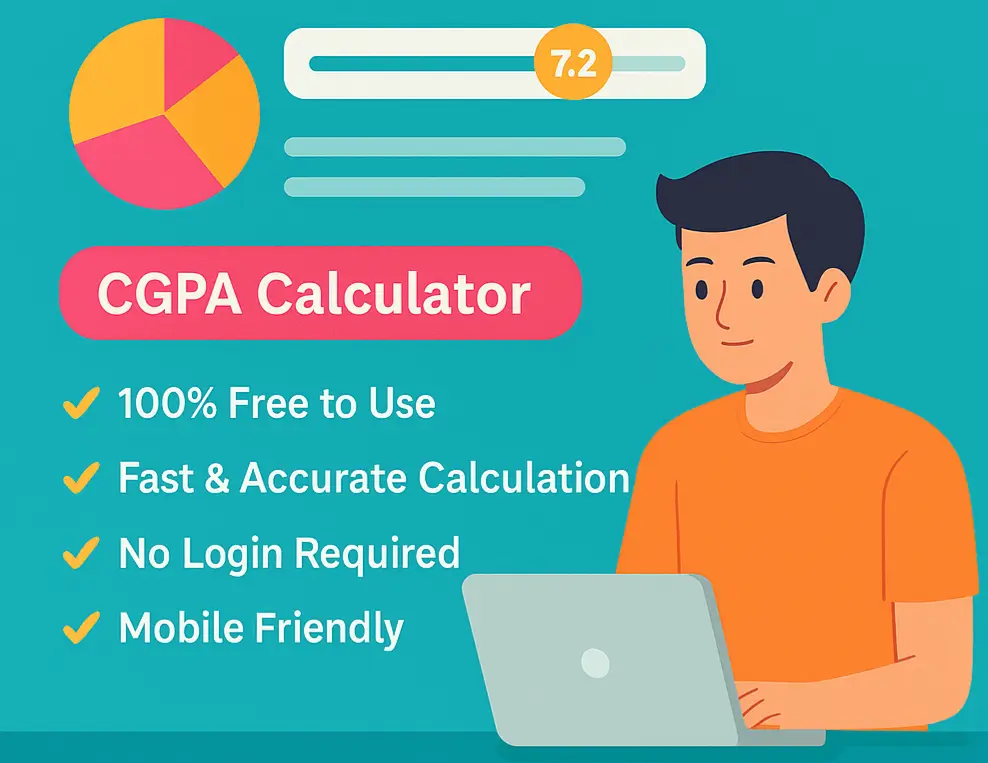 convert CGPA to percentage using free Calculator