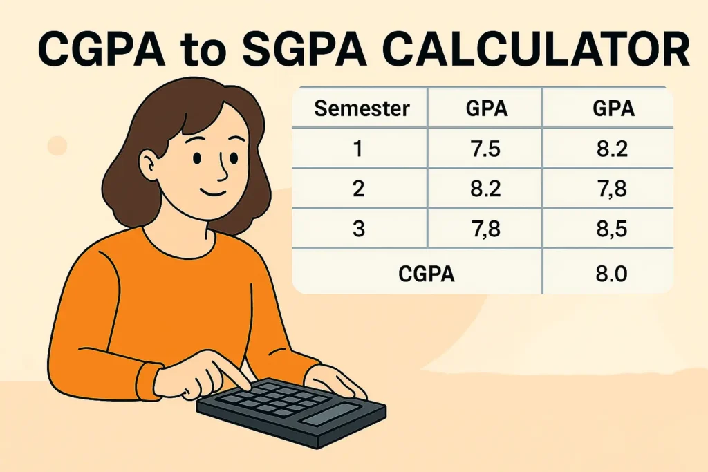 SGPA to CGPA Calculator